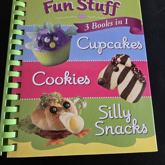 Other - Fun Stuff 3 Books in 1: Cupcakes, Cookies, Silly Snacks Cookbook
